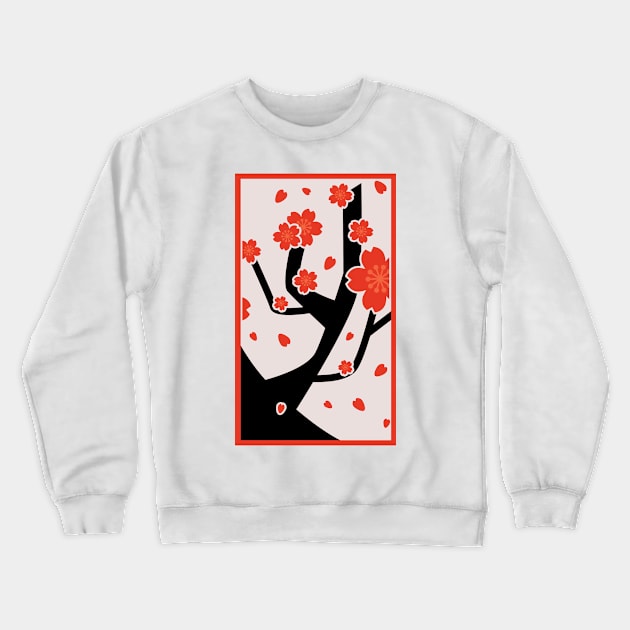 Plain Cherry Blossom Crewneck Sweatshirt by Nishinegi